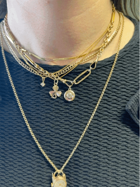 15ct Gold Antique Diamond Set Disc Pendant