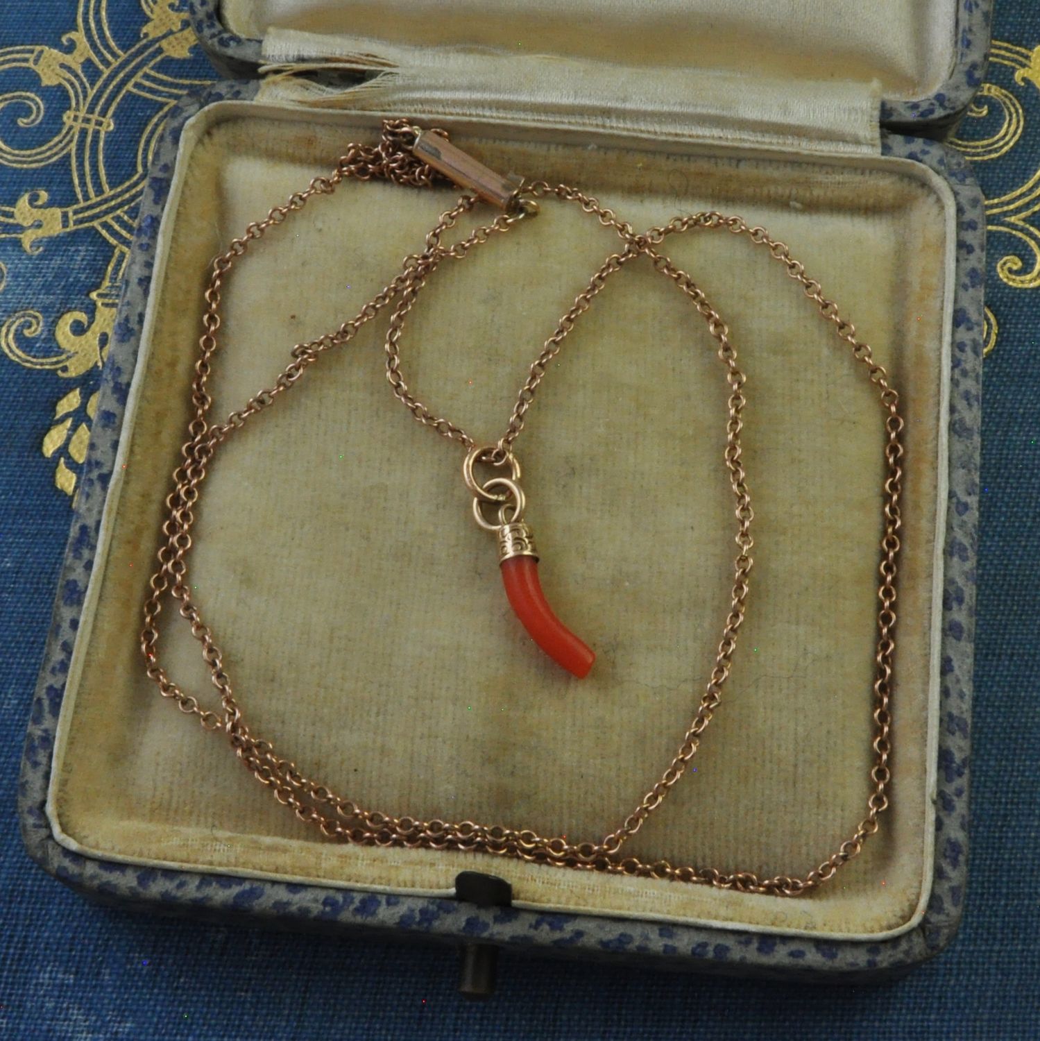 Antique Mixed-Carat Gold Coral Pendant Antique Mixed-Carat Gold Coral Pendant