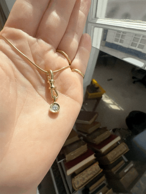 14ct Gold Diamond Pendant
