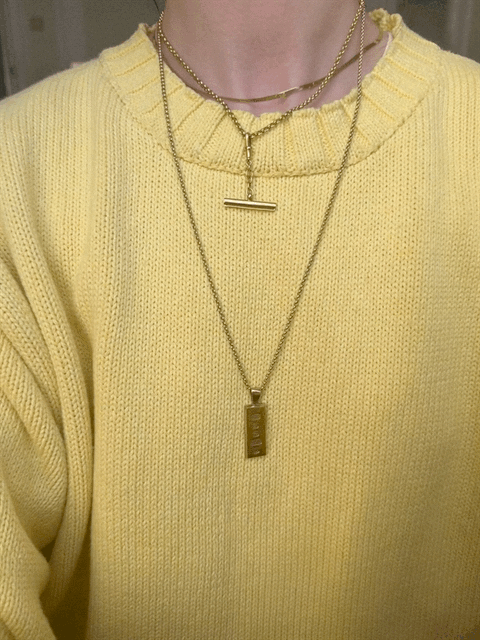 9ct Gold Bar Pendant