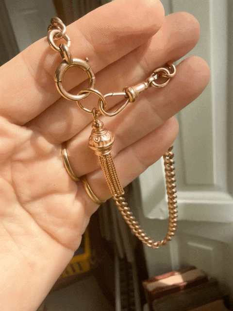 9ct Rose Gold Tassel Pendant