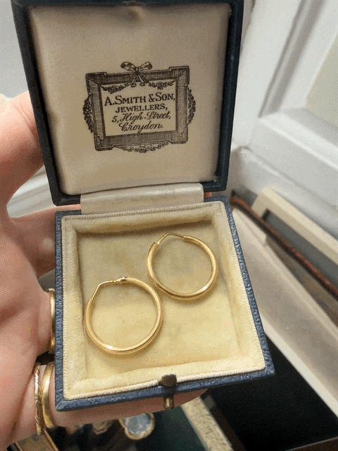 High-Carat Gold Hoops