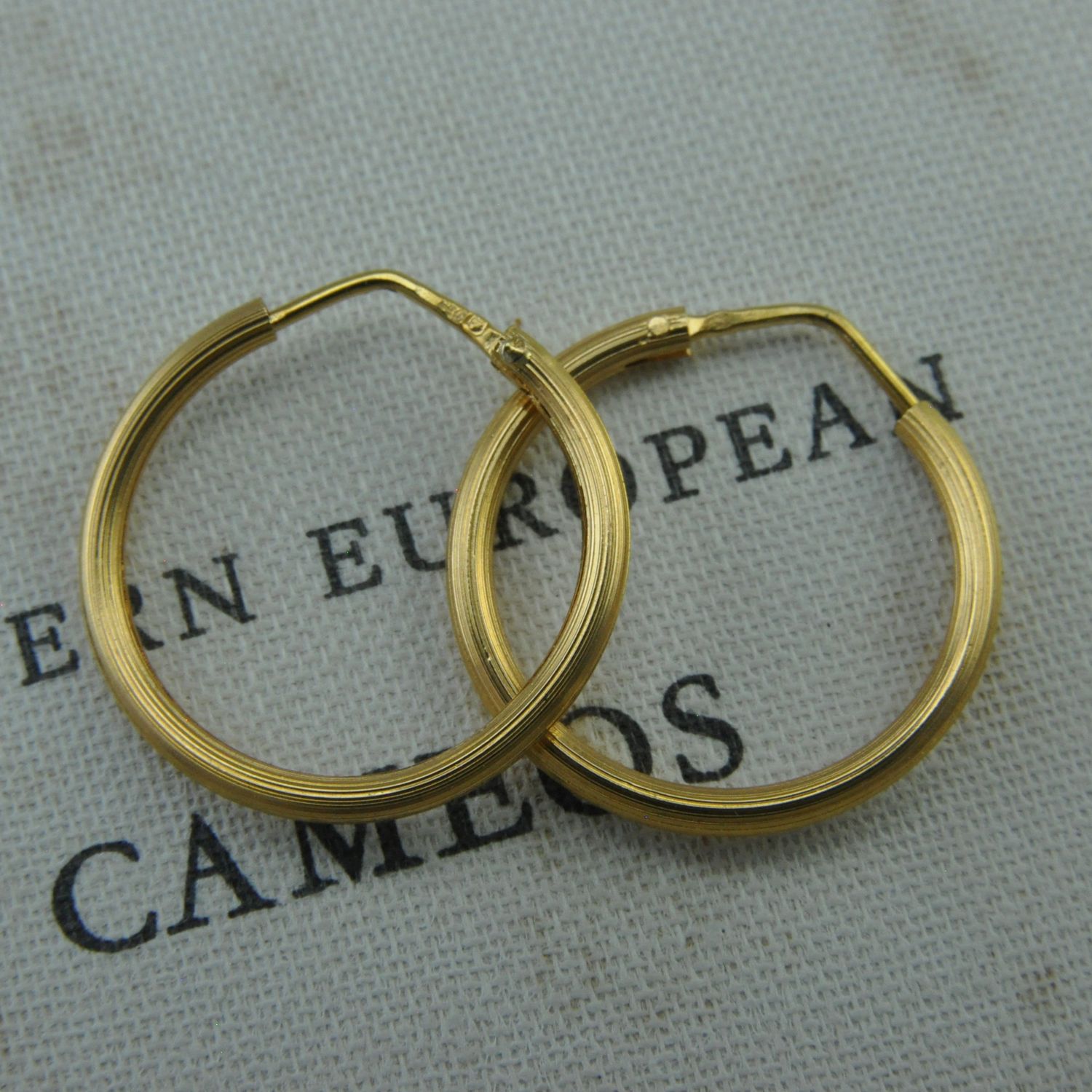 High-Carat Gold Hoops