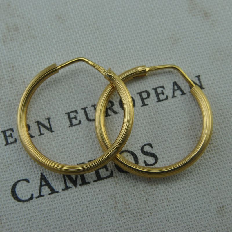 High-Carat Gold Hoops