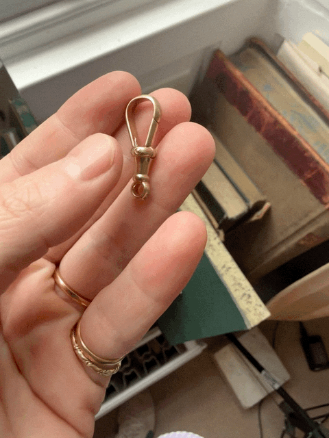 Vintage Large 9ct Gold Dog Clasp