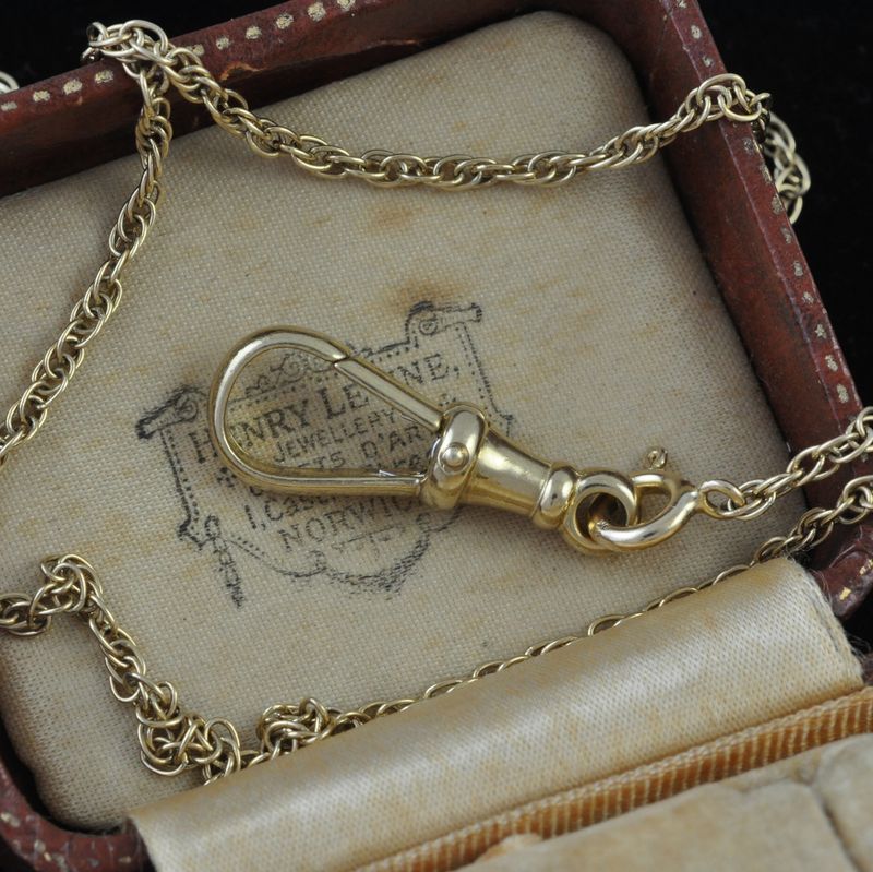 Vintage Large 9ct Gold Dog Clasp