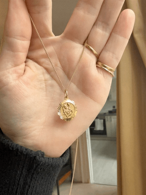 Vintage St Christopher Pendant