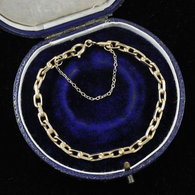 Vintage 9ct Gold Paperlink Style Bracelet Vintage 9ct Gold Paperlink Style Bracelet