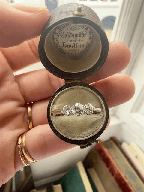 Vintage Three Stone Diamond Ring