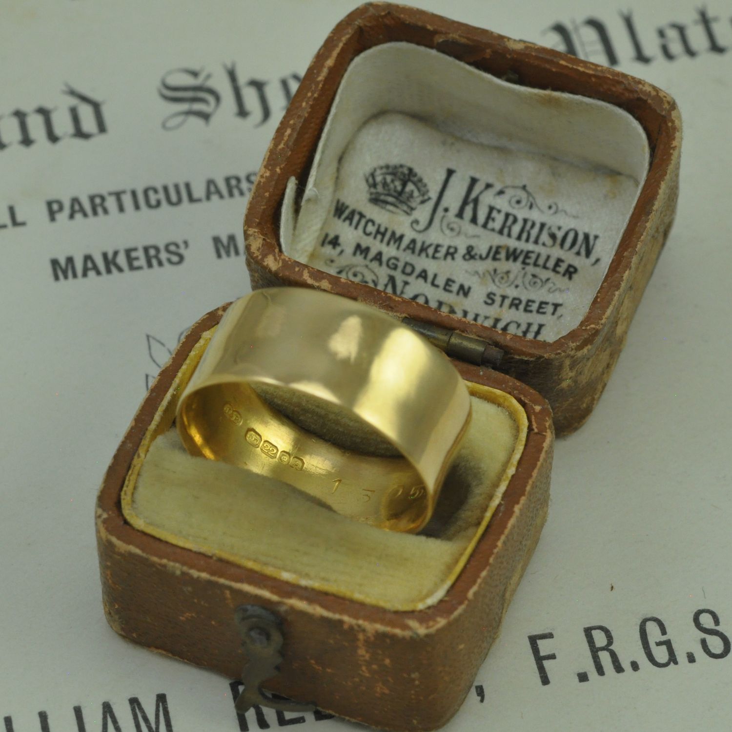 22ct Wide Wedding Band 22ct Wide Wedding Band