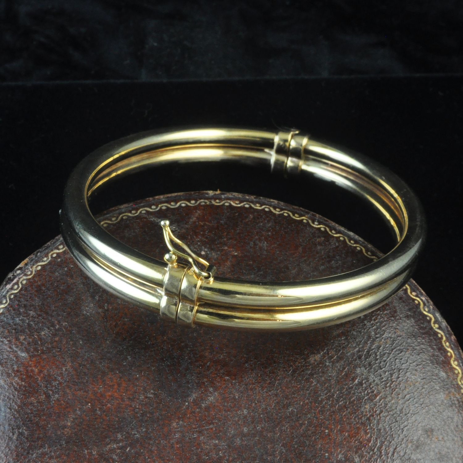 9ct Gold Double Bangle