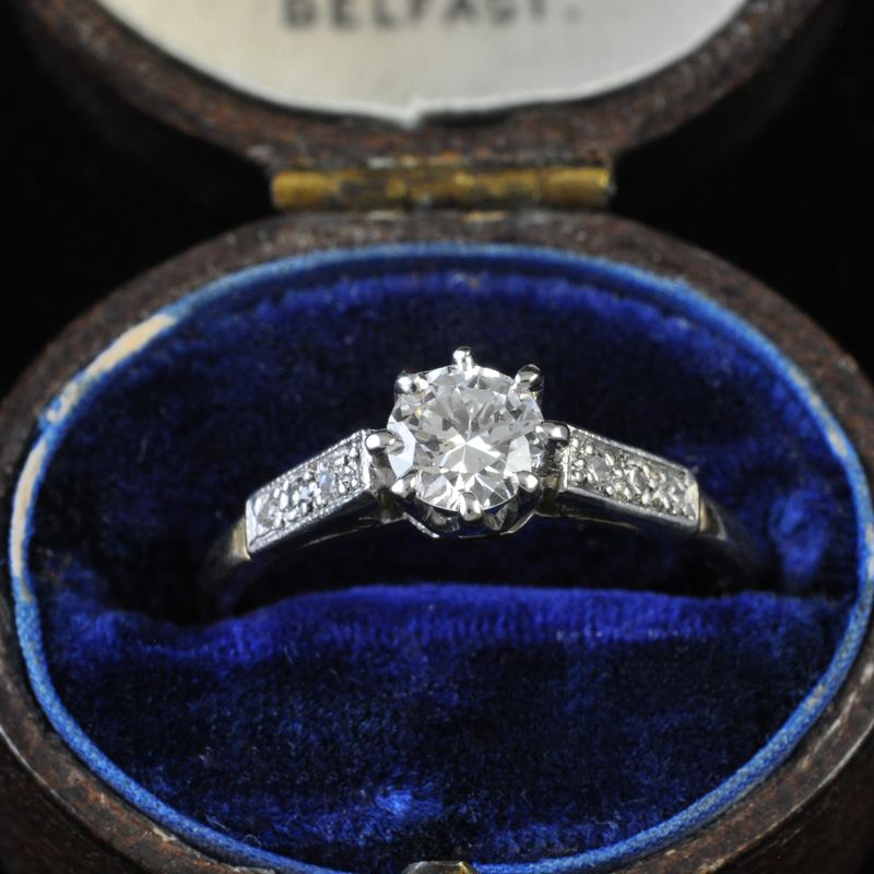 18ct and Platinum Solitaire Engagement Ring