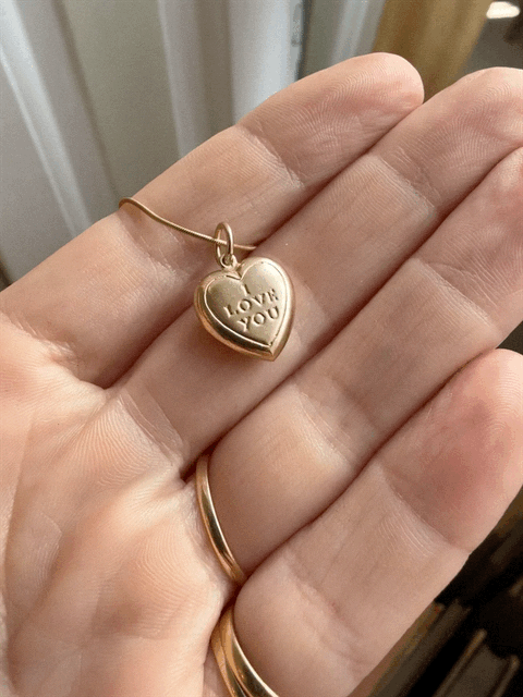 9ct Gold ‘I Love you’ Heart Pendant