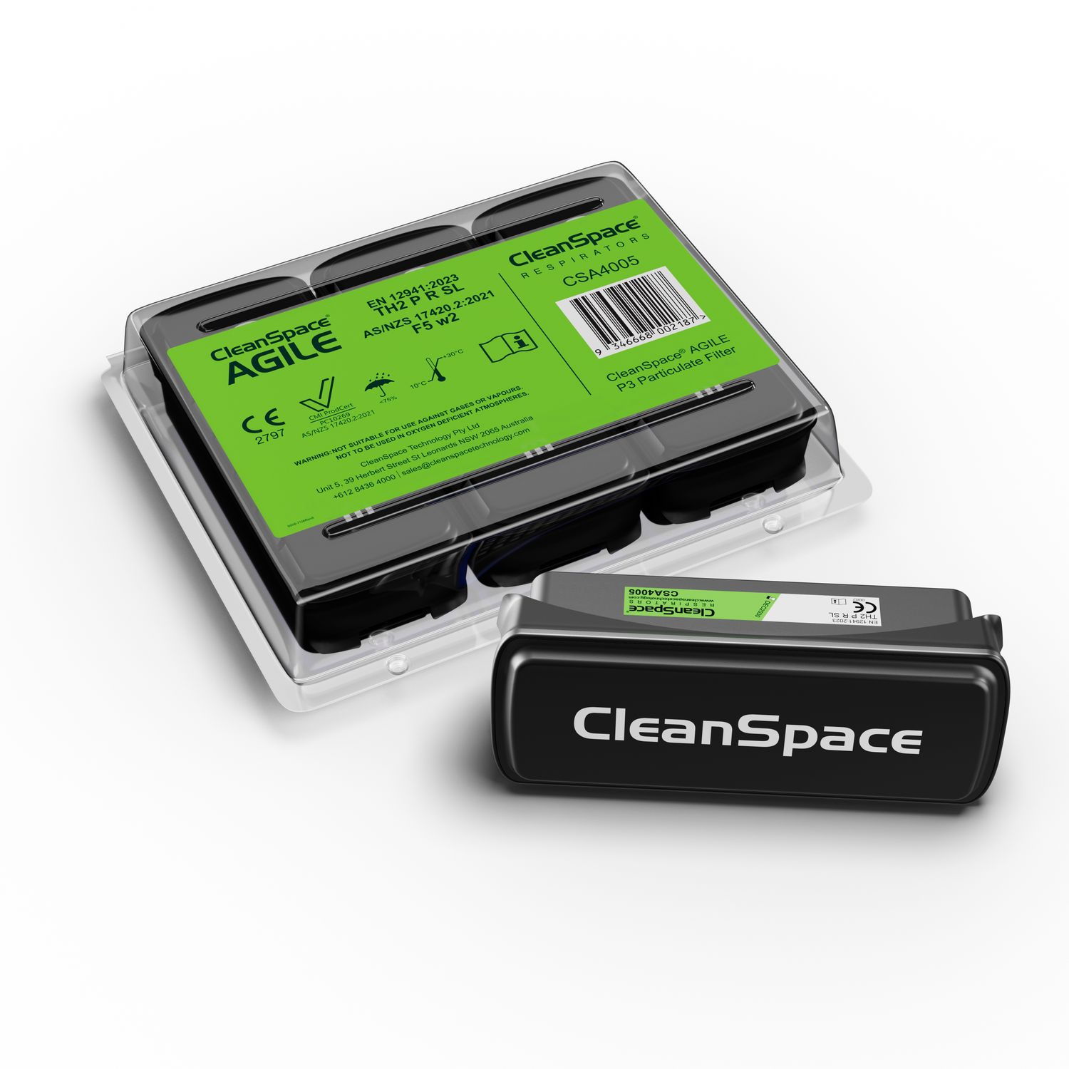 CSA4005 CleanSpace® AGILE Particulate Filter (Pk of 3) CSA4005 CleanSpace® AGILE Particulate Filter (Pk of 3)
