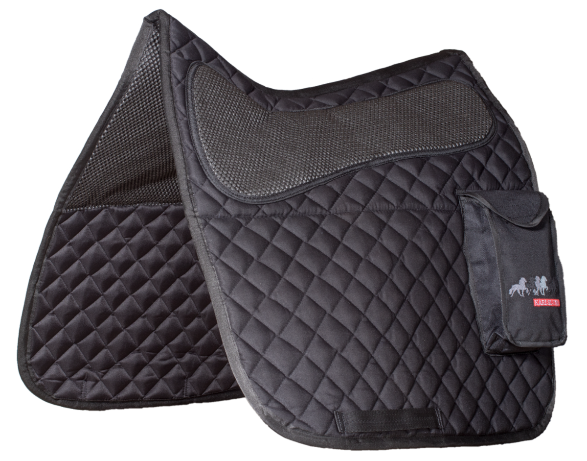 Karlslund Anti-Slip Saddle Pad w/Pockets Karlslund Anti-Slip Saddle Pad w/Pockets