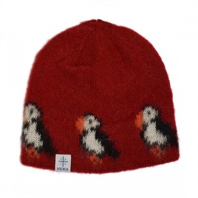 Lundi Hat - Puffins Red