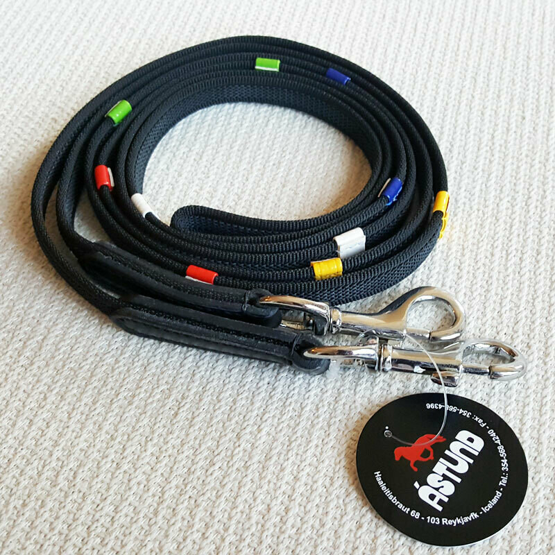 Astund - Web Reins w/Coloured Stops