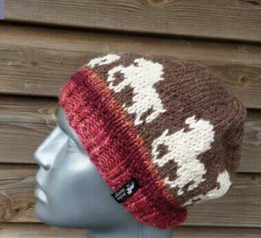 Hand Knitted Hat B31 - Icelandic Horse Hand Knitted Hat B31 - Icelandic Horse