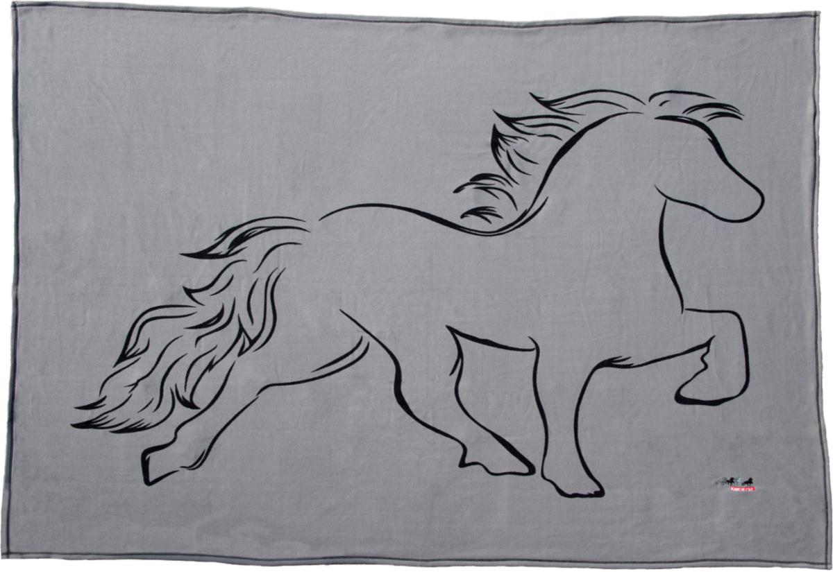 Karlslund Fleece Blanket w/Horse