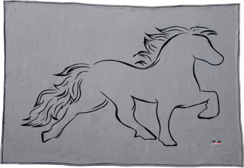 Karlslund Fleece Blanket w/Horse