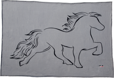Karlslund Fleece Blanket w/Horse