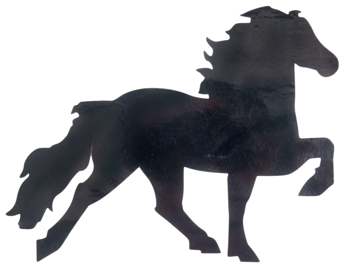 Karlslund Icelandic Horse Sticker, Colour: Black
