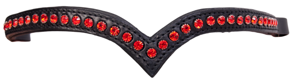 Karlslund Kombi Browband 1 Row Crystals