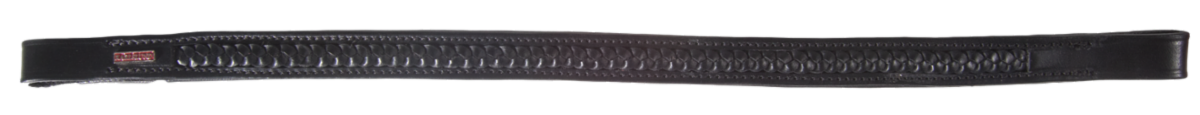 Karlslund Kombi Browband w/Braiding, Colour: Black