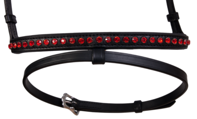 Karlslund Kombi Flash Noseband 1 Row Crystals