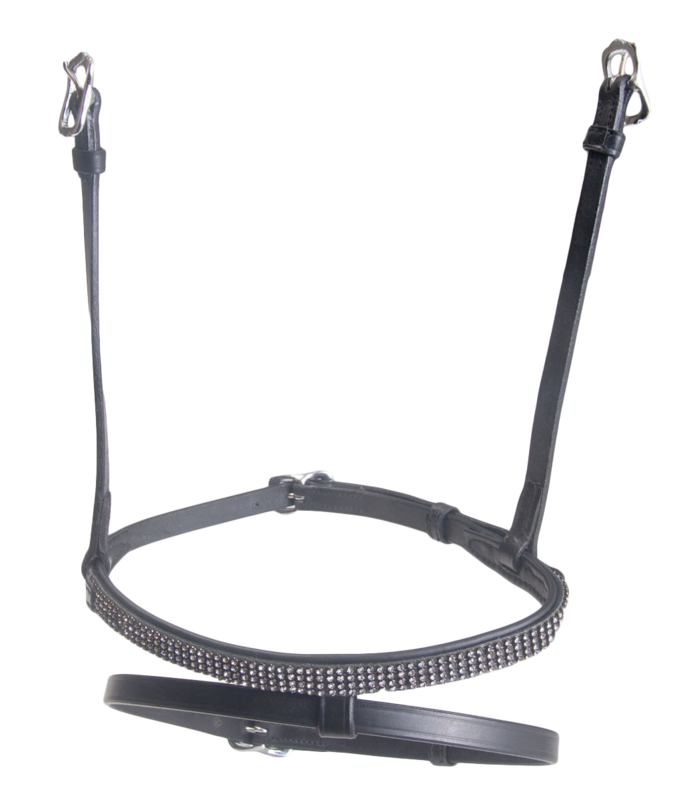 Karlslund Kombi Flash Noseband 4 Rows Crystals