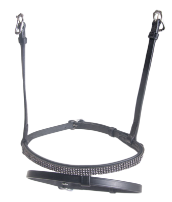 Karlslund Kombi Flash Noseband 4 Rows Crystals