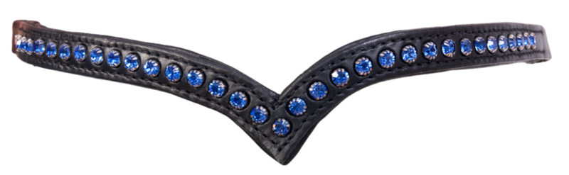 Karlslund Kombi Browband 1 Row Crystals