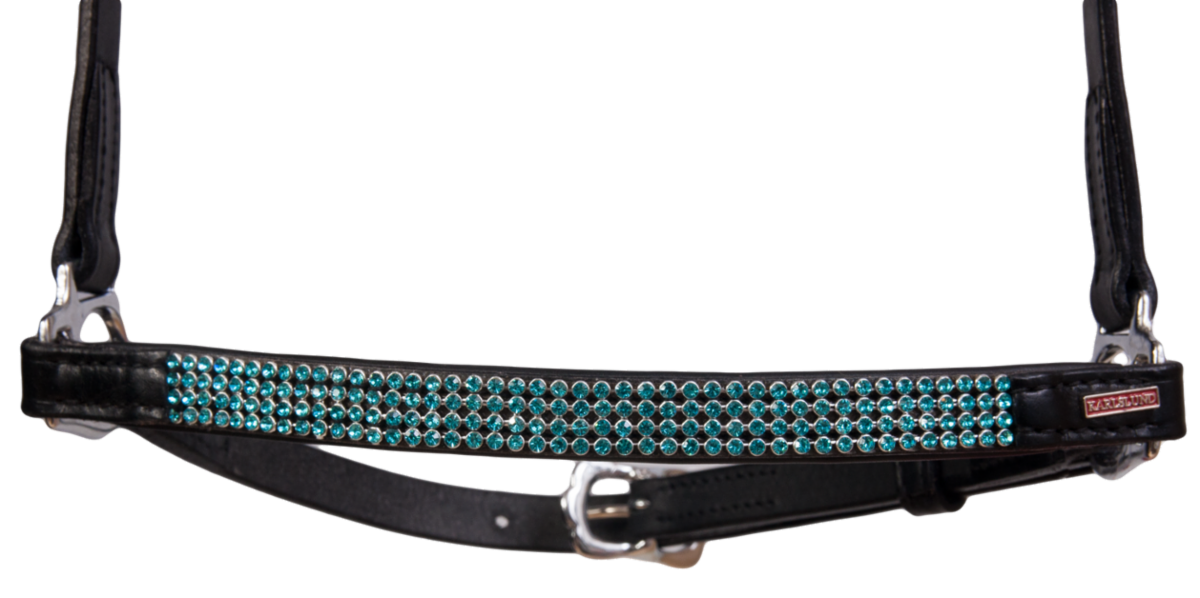 Karlslund Kombi Drop Noseband 4 Rows Crystals