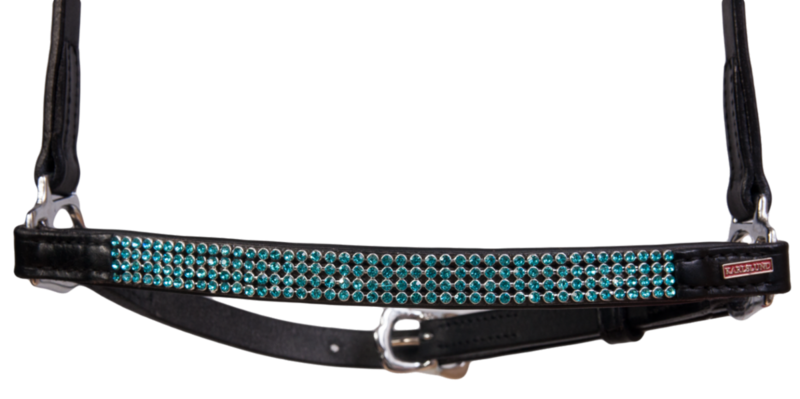 Karlslund Kombi Drop Noseband 4 Rows Crystals