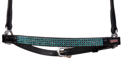 Karlslund Kombi Drop Noseband 4 Rows Crystals