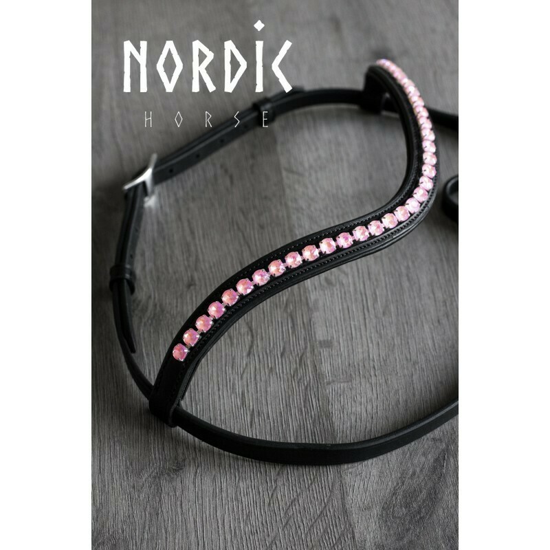 Nordic Horse Wave Browband w/Large Stones