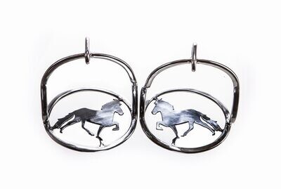 Hestagallery Safety Stirrups w/Tolting Horse