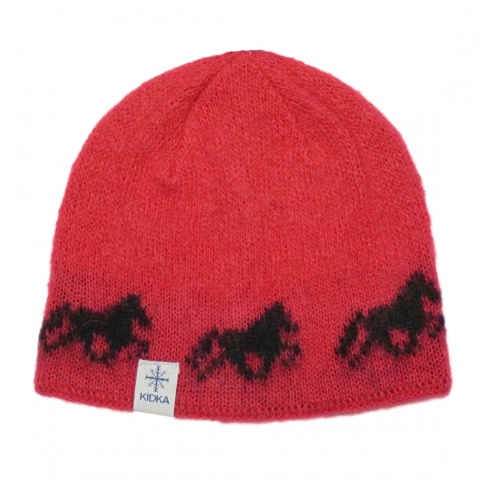 Fákur Hat - Horses Scarlet Red