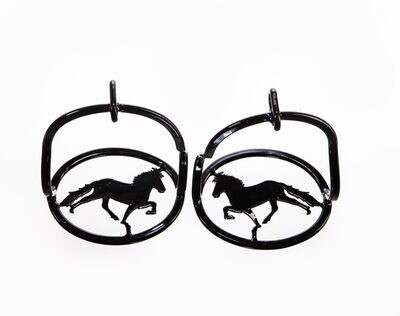 Hestagallery Safety Stirrups w/Tolting Horse