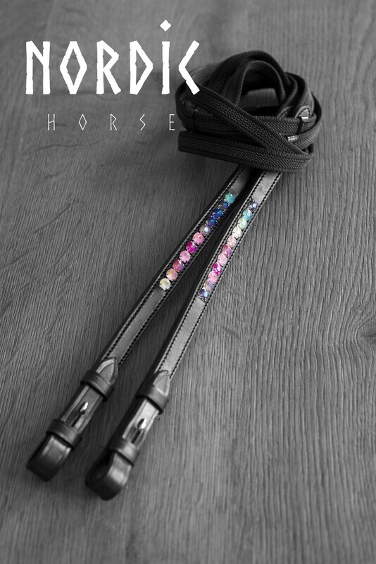 Nordic Horse RAINBOW Supergrip Reins w/Stops