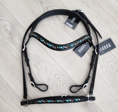 Nordic Horse Bridle Colour Mix Turquoise