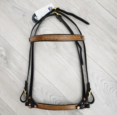 Astund Fish Skin Bridle Brown
