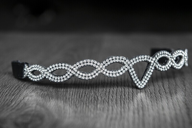 Nordic Horse M&amp;M Browband DOUBLE WAVE