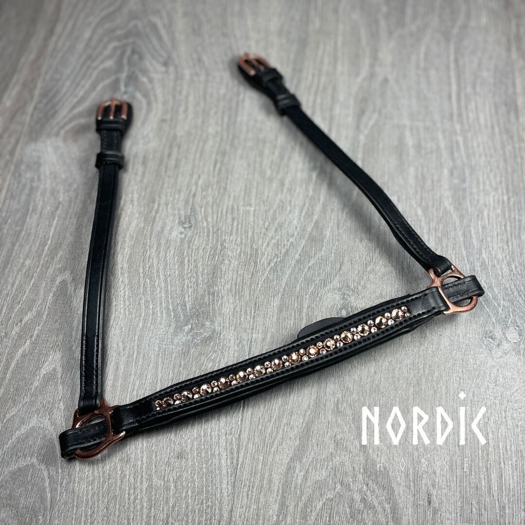 Nordic Horse M&amp;M Drop Noseband ALL ROSE GOLD