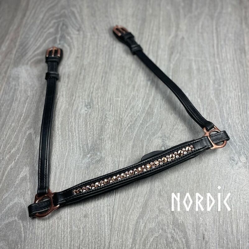 Nordic Horse M&amp;M Drop Noseband ALL ROSE GOLD