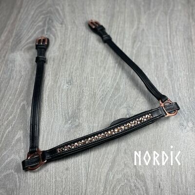 Nordic Horse M&amp;M Drop Noseband ALL ROSE GOLD