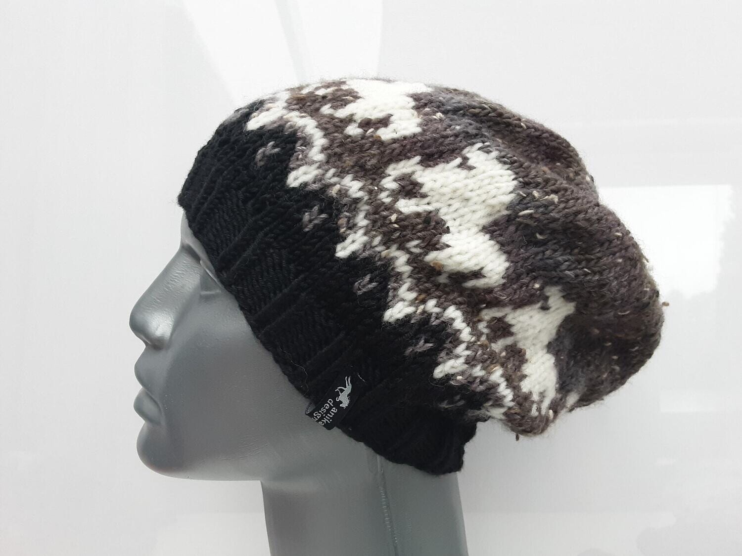 Hand Knitted Hat - Icelandic Horse