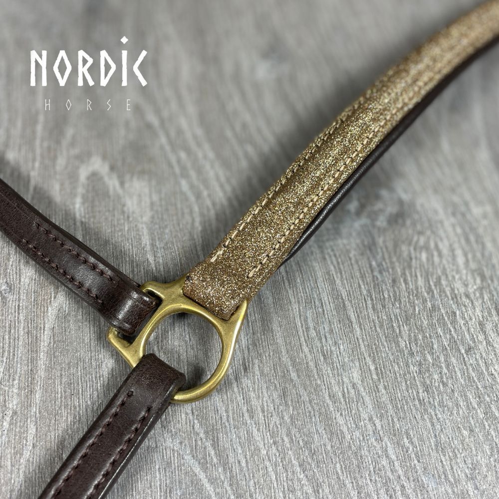 Nordic Horse Drop Noseband GLITTER GOLD