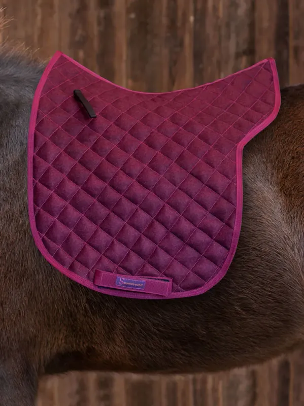 Sportsfreund Wool Saddle Pad BLACKBERRY | CHERRY