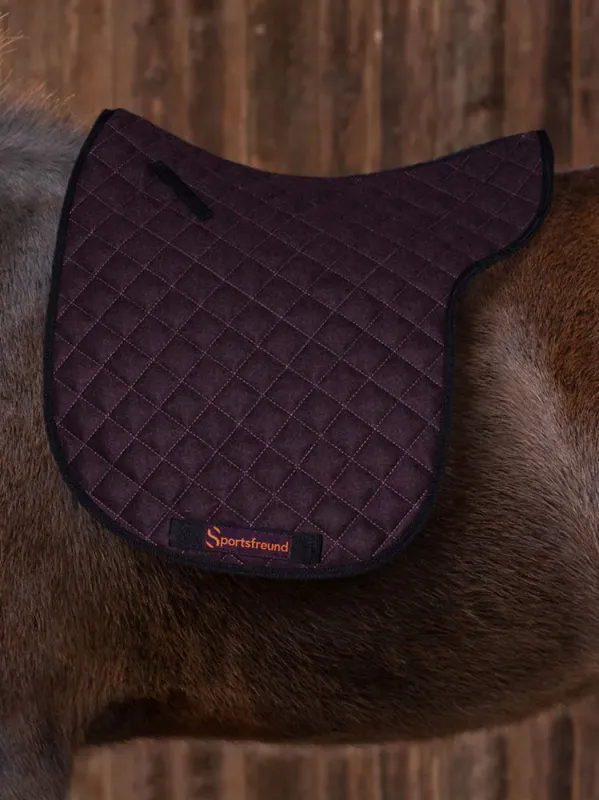 Açai|Raven 100% Wool Saddle Pad